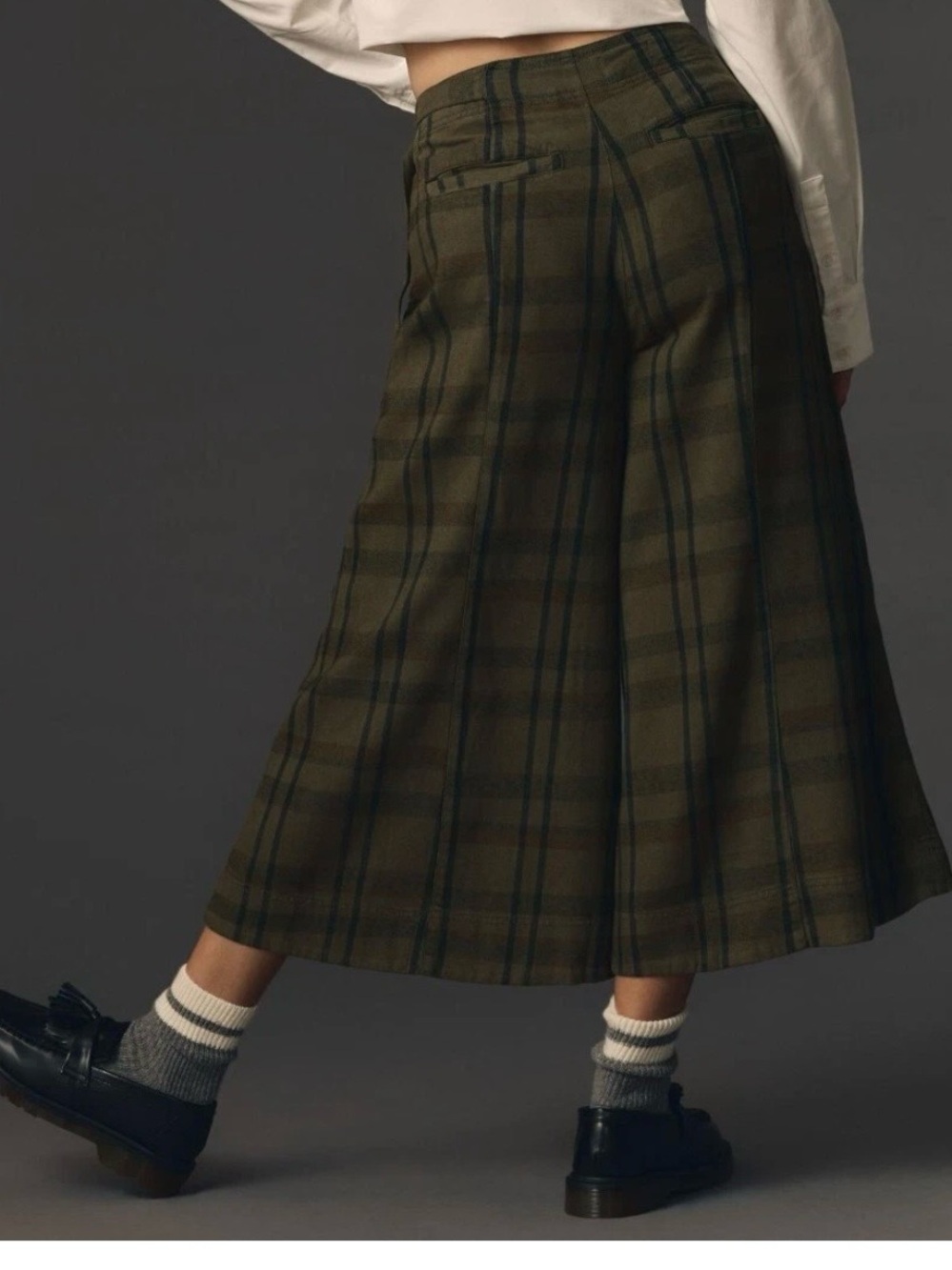 Pilcro Kilted Plaid Wide-Leg
Surplice Pants size 27 - Picture 6 of 11